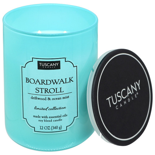 Tuscany Candle-Candle 2-Wick Color Splash Opaque Jar 12oz-Boardwalk Stroll - 5A003S0L-1HNT5