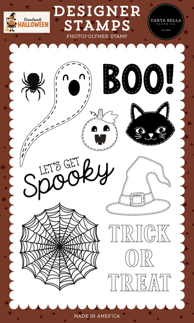 Carta Bella Stamp Set-Stitched Ghost - 5A003VVS-1HR9Q - 810220755945