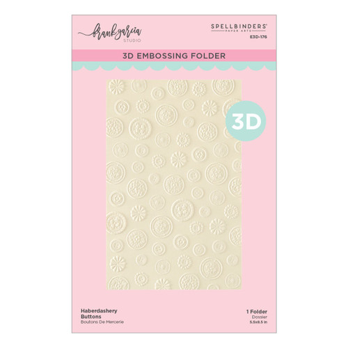 Spellbinders 3D Embossing Folder-Haberdashery Buttons - 5A003XGM-1HSFL - 810205712376