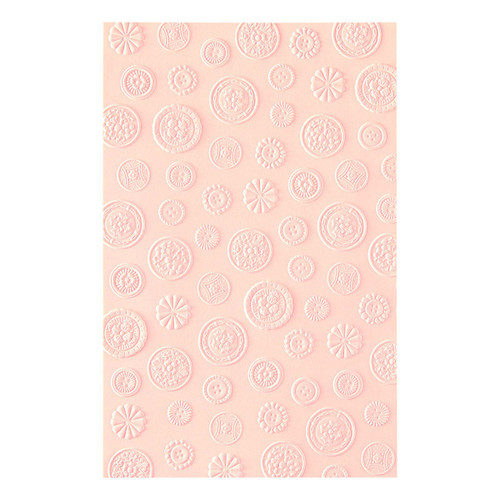 Spellbinders 3D Embossing Folder-Haberdashery Buttons - 5A003XGM-1HSFL
