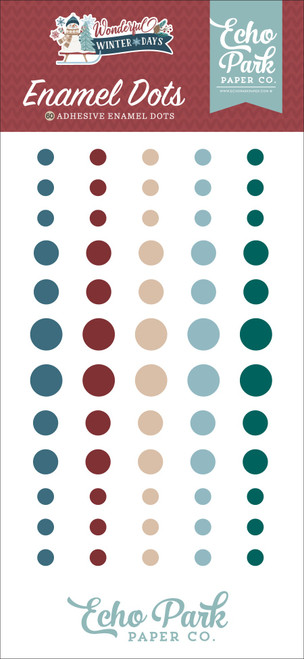 Echo Park Enamel Dots-Wonderful Winter Days - 5A003W5W-1HRSD - 810220753569