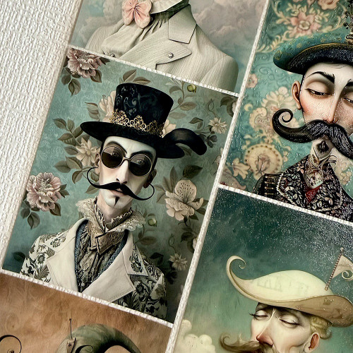 Torn Pape 3D Gloss PET Tape 6m-The Distinguished Mustache Club - 5A003XP4-1HSMH Torn Pape 3D Gloss PET Tape 6m-The Distinguished Mustache Club - 5A003XP4-1HSMH