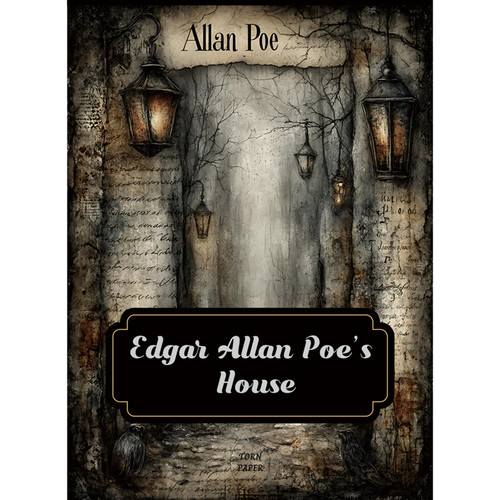 Torn Paper Scrapbooking A5 Size-Edgar Allan Poe's House - 5A003XM5-1HSML - 8800325562861