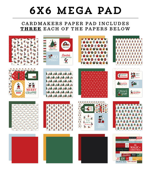 Echo Park Cardmakers 6X6 Mega Pad-Mouse And Me Christmas - 5A003W3H-1HRQ1