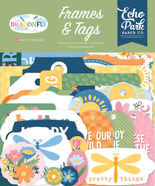 Echo Park Tags & Frames Ephemera-Dragonfly - 5A003WDB-1HS0V - 810220753323