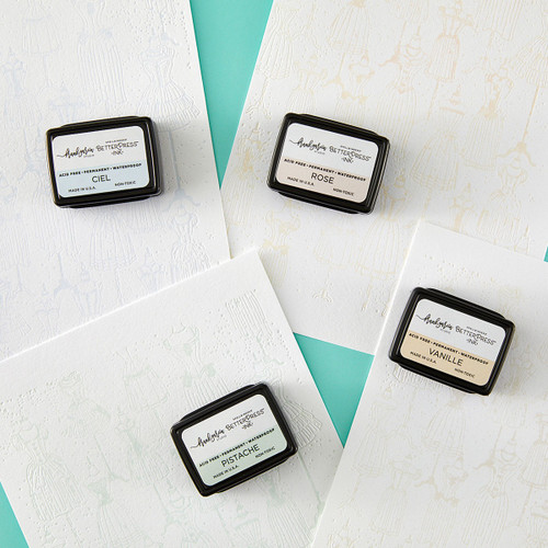 Spellbinders BetterPress Ink Mini Set 4/Pkg By Frank Garcia-Blushing Macarons - 5A003XFN-1HSFQ
