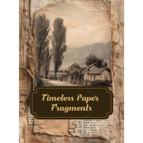 Torn Paper Scrapbooking A5 Size-Timeless Paper Fragments - 5A003XNZ-1HSMR - 8800325562939