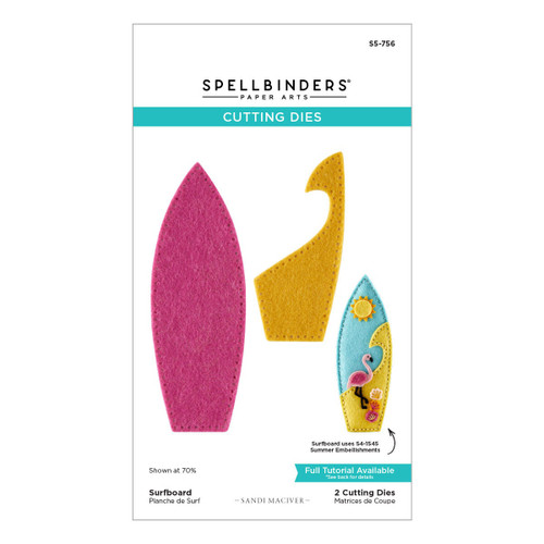 Spellbinders Etched Dies-Surfboard - 5A003XGB-1HSFW - 810205713533