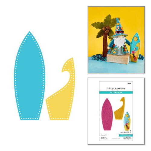 Spellbinders Etched Dies-Surfboard - 5A003XGB-1HSFW