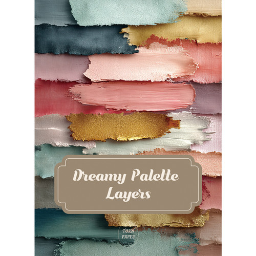 Torn Paper Scrapbooking A5 Size-Dreamy Palette Layers - 5A003XLX-1HSNH - 8800325562854