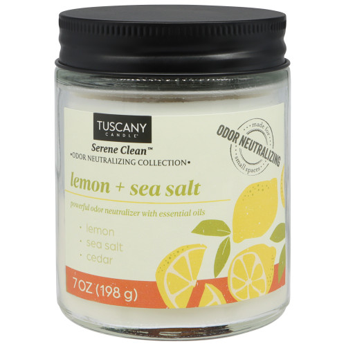 Tuscany Candle-Candle Single-Wick Serene Clean 7oz-Lemon + Seasalt - 5A003S0M-1HNQW - 644124762286