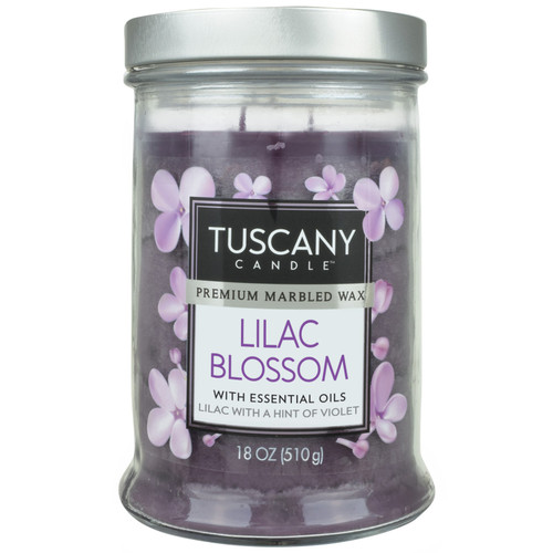 Tuscany Candle- Candle 2-Wick Single Pour Smooth Wax 18oz-Lilac Blossom - 5A003S0X-1HNV8 - 644124501229