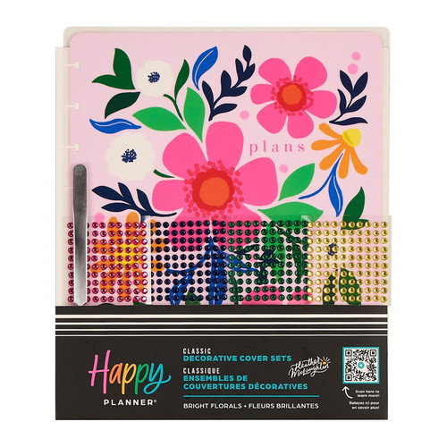 Happy Planner Classic Planner Cover and Decorative Set-Bright Floral - 5A003K6C-1HFJT - 673807825499