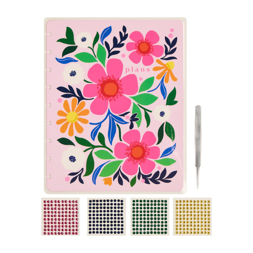 Happy Planner Classic Planner Cover and Decorative Set-Bright Floral - 5A003K6C-1HFJT