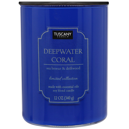 Tuscany Candle-Candle 2-Wick Color Splash Opaque Jar 12oz-Deepwater Coral - 5A003S0L-1HNW0 - 644124747559
