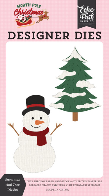 Echo Park Die Set-Snowman And Tree - 5A003VY4-1HRGW - 810220751015