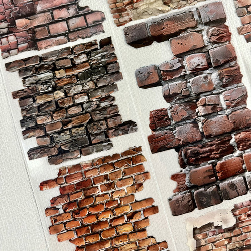 Torn Pape 3D Gloss PET Tape 6m-Brick Wall Background - 5A003XLY-1HSM8