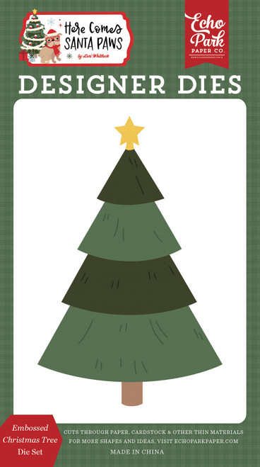 Echo Park Die Set-Embossed Christmas Tree - 5A003W0S-1HRK0 - 810220752180