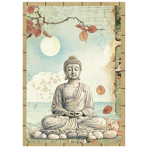 Stamperia Rice Paper A6 8/Pkg-Oriental Garden - 5A003TDN-1HQBD
