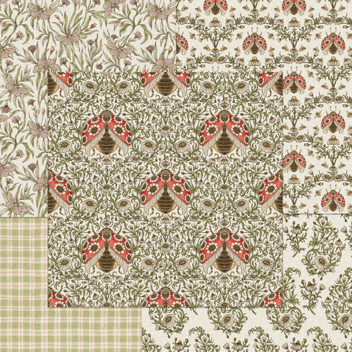 Craft Consortium Double-Sided Paper Pad 6"X6" 40/Pkg-Vintage Summer - 5A003VFZ-1HR95 Craft Consortium Double-Sided Paper Pad 6"X6" 40/Pkg-Vintage Summer - 5A003VFZ-1HR95