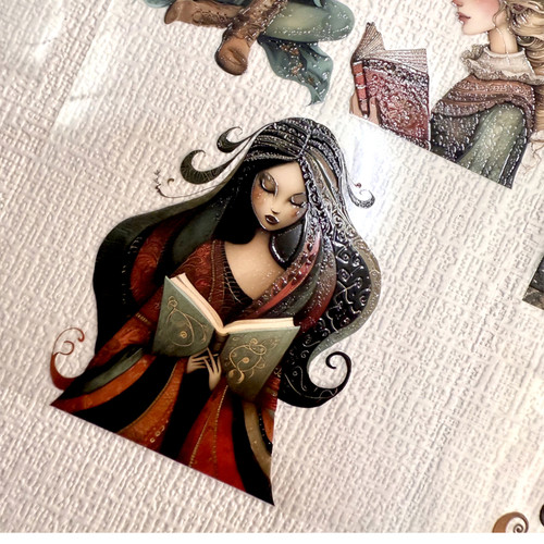 Torn Pape 3D Gloss PET Tape 6m-Bohemian Reading Dolls - 5A003XLW-1HSNG Torn Pape 3D Gloss PET Tape 6m-Bohemian Reading Dolls - 5A003XLW-1HSNG