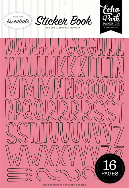 Echo Park Sticker Book-Pink Alpha - 5A003W4X-1HRQW - 810208647316