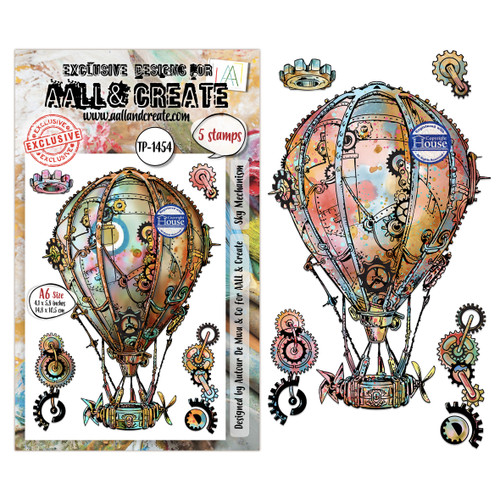AALL And Create A6 Photopolymer Clear Stamp Set-Sky Mechanism - 5A003WFZ-1HS24 - 5061097792570