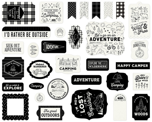 Carta Bella Ephemera-Great Outdoors Ephemera - 5A003W96-1HRWB