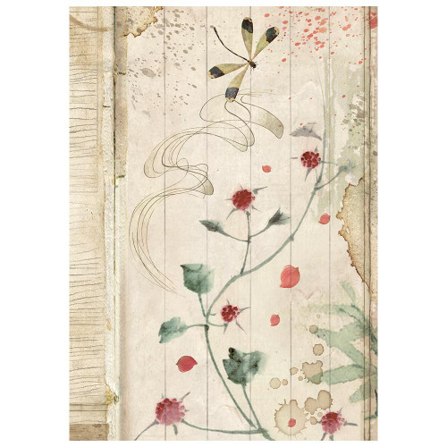 Stamperia Rice Paper Backgrounds A6 8/Pkg-Oriental Garden - 5A003TD1-1HQ9G