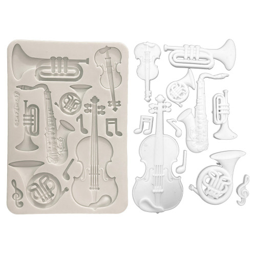 Stamperia Silicon mould A5-Musical Instruments - 5A003TDJ-1HQ95