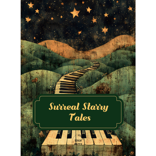 Torn Paper Scrapbooking A5 Size-Surreal Starry Tales - 5A003XNR-1HSMC - 8800325562922