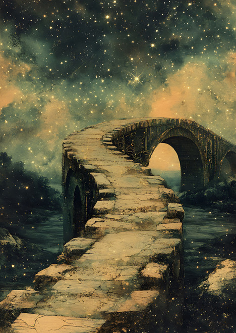 Torn Paper Scrapbooking A5 Size-Surreal Starry Tales - 5A003XNR-1HSMC
