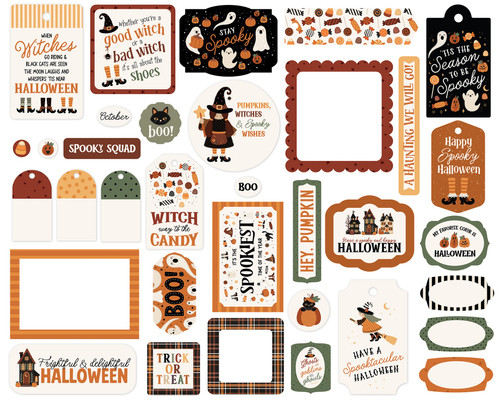 Carta Bella Frames & Tags Ephemera-Handmade Halloween - 5A003VVQ-1HR9W