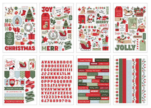 Echo Park Sticker Book-Here Comes Santa Paw - 5A003W0M-1HRJF