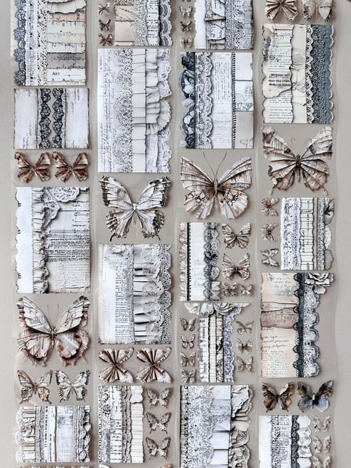 Torn Pape 3D Gloss PET Tape 6m-Butterflies and Journals - 5A003XM4-1HSP0 Torn Pape 3D Gloss PET Tape 6m-Butterflies and Journals - 5A003XM4-1HSP0