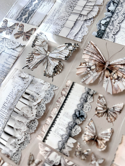 Torn Pape 3D Gloss PET Tape 6m-Butterflies and Journals - 5A003XM4-1HSP0 Torn Pape 3D Gloss PET Tape 6m-Butterflies and Journals - 5A003XM4-1HSP0