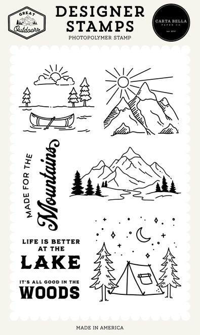 Carta Bella Stamp Set-Made For The Mountains Stamp Set - 5A003W97-1HRW1 - 810220755914