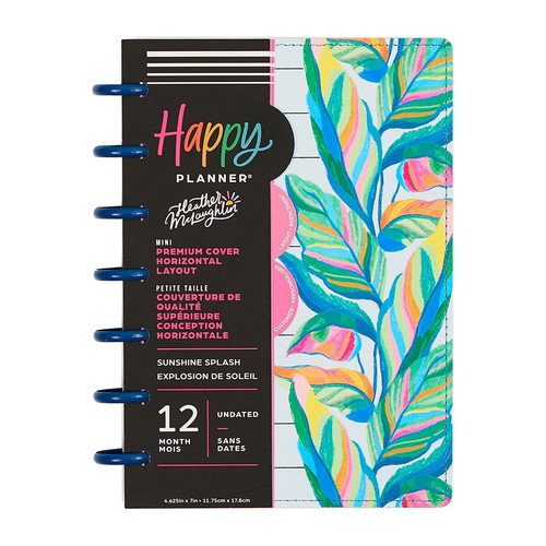 THP Deluxe Mini 12 Month Disc Bound Undated Planner-Sunshine Splash - 5A003K70-1HFJZ - 673807825642