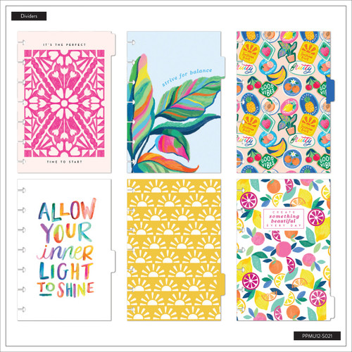 THP Deluxe Mini 12 Month Disc Bound Undated Planner-Sunshine Splash - 5A003K70-1HFJZ THP Deluxe Mini 12 Month Disc Bound Undated Planner-Sunshine Splash - 5A003K70-1HFJZ
