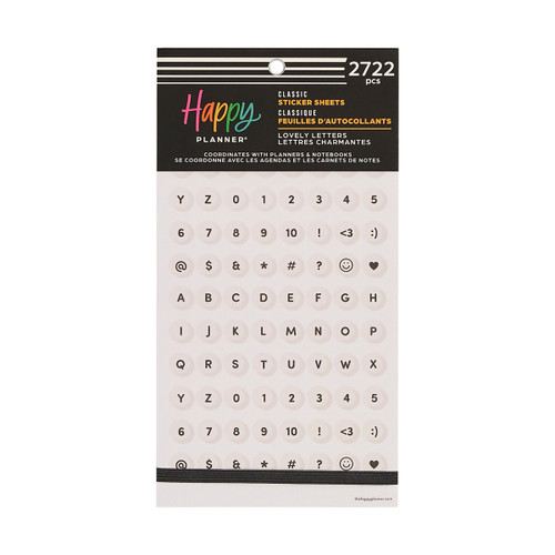 Happy Planner Sticker Value Pack 30/Sheets-Lovely Letters - 5A003K6H-1HFJ2 - 673807825703