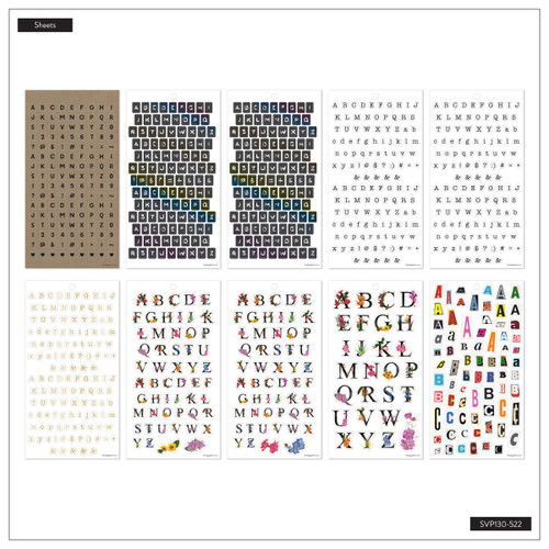 Happy Planner Sticker Value Pack 30/Sheets-Lovely Letters - 5A003K6H-1HFJ2 Happy Planner Sticker Value Pack 30/Sheets-Lovely Letters - 5A003K6H-1HFJ2