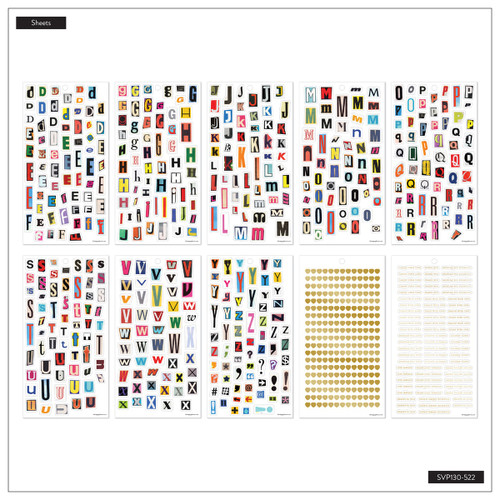 Happy Planner Sticker Value Pack 30/Sheets-Lovely Letters - 5A003K6H-1HFJ2 Happy Planner Sticker Value Pack 30/Sheets-Lovely Letters - 5A003K6H-1HFJ2
