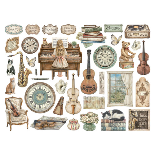 Stamperia Die cuts-Symphony - 5A003TD3-1HQBP