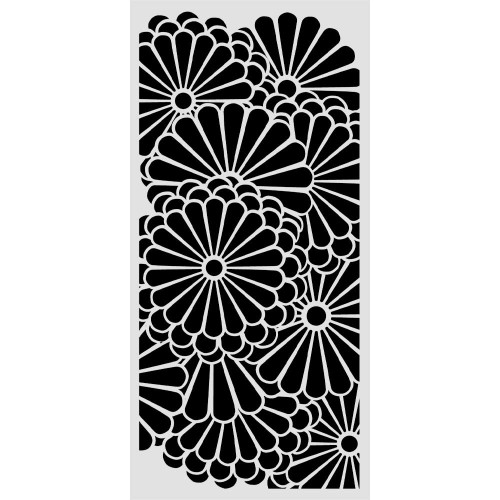 Stamperia Stencil 4.72"X9.84"-Flowers Pattern - 5A003TCS-1HQ92