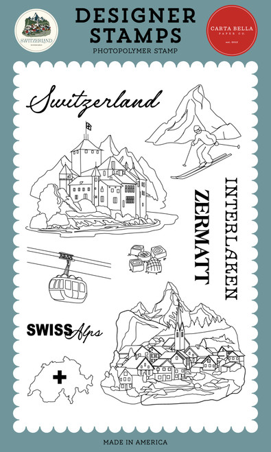 Carta Bella Stamp Set-Switzerland - 5A003WBM-1HRY7 - 810220755723