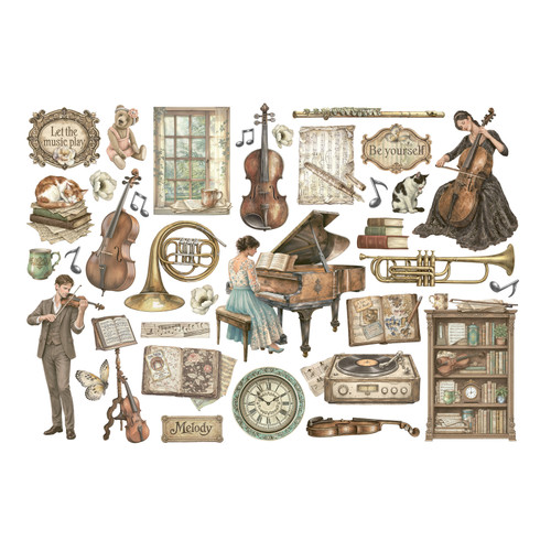 Stamperia Ephemera-Symphony - 5A003TDL-1HQBN