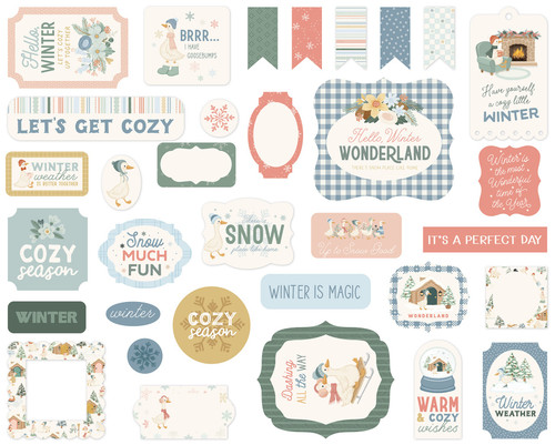 Carta Bella Ephemera-Silly Goose Winter - 5A003W6W-1HRTF