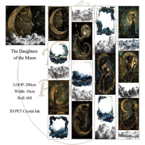 Torn Pape 3D Gloss PET Tape 6m-The Daughters of the Moon - 5A003XP9-1HSPK - 8800325562809