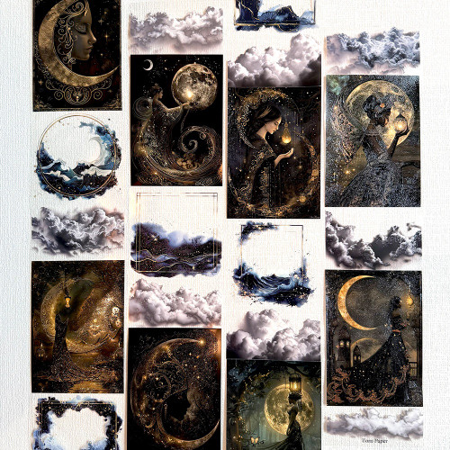 Torn Pape 3D Gloss PET Tape 6m-The Daughters of the Moon - 5A003XP9-1HSPK