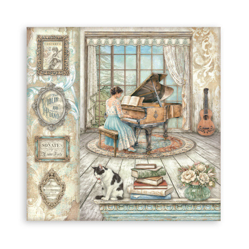 Stamperia Single-Sided Paper Pad 8"X8" 22/Pkg-Symphony - 5A003TC9-1HQ9C